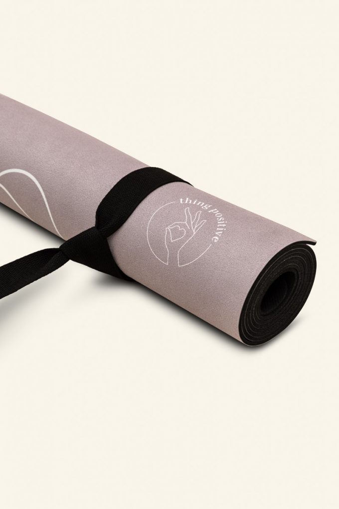 rolled up exercise mat Desert Pink 3mm thing positive.